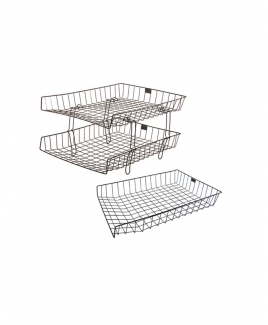 Wire Tray 3 Tier (Black)